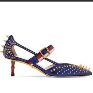 Bamboo Gucci studded heels
